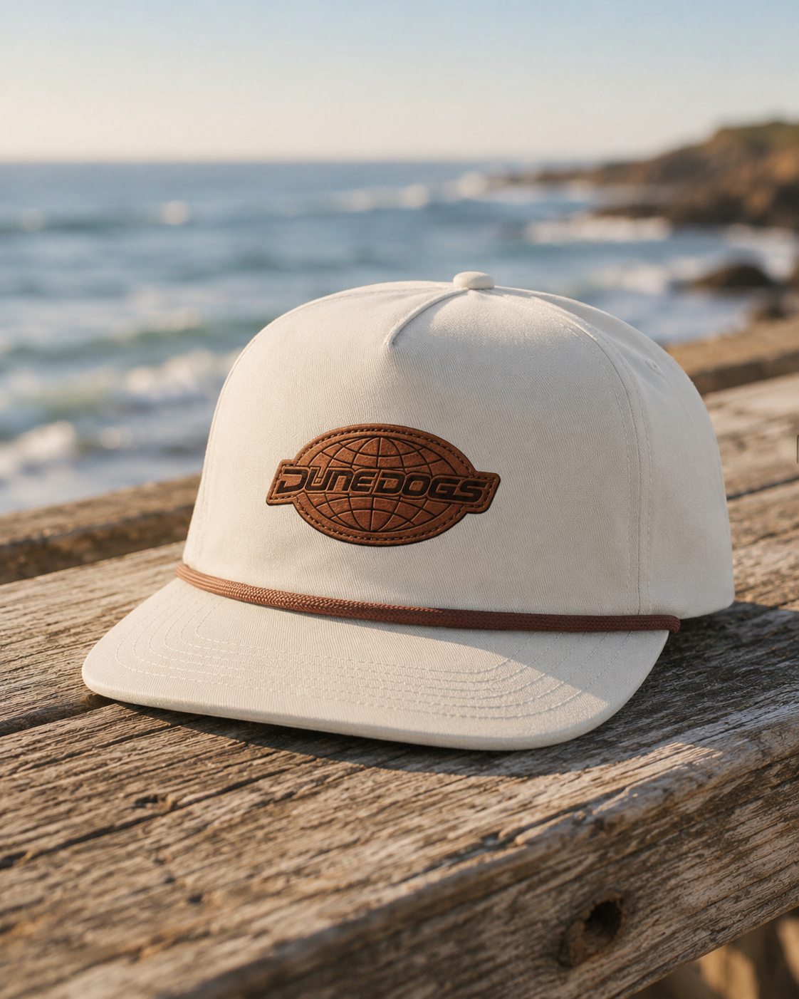 Dune Dogs Cream Rope Hat