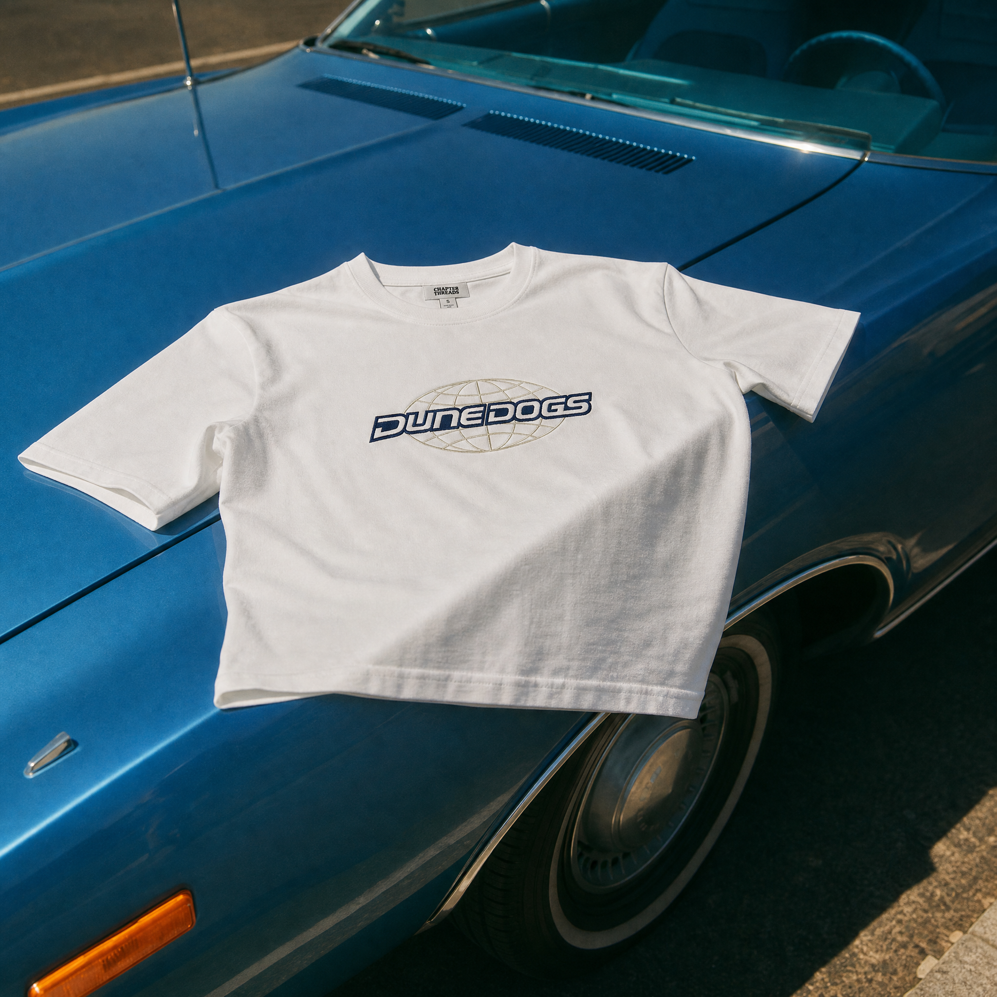Dune Dogs White Logo Tee